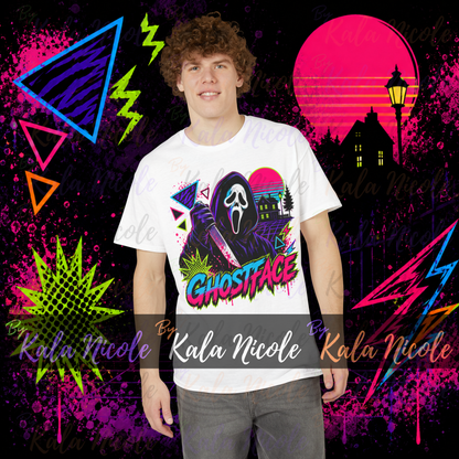 80s Neon Horror PNG | Ghost Mask Slasher PNG