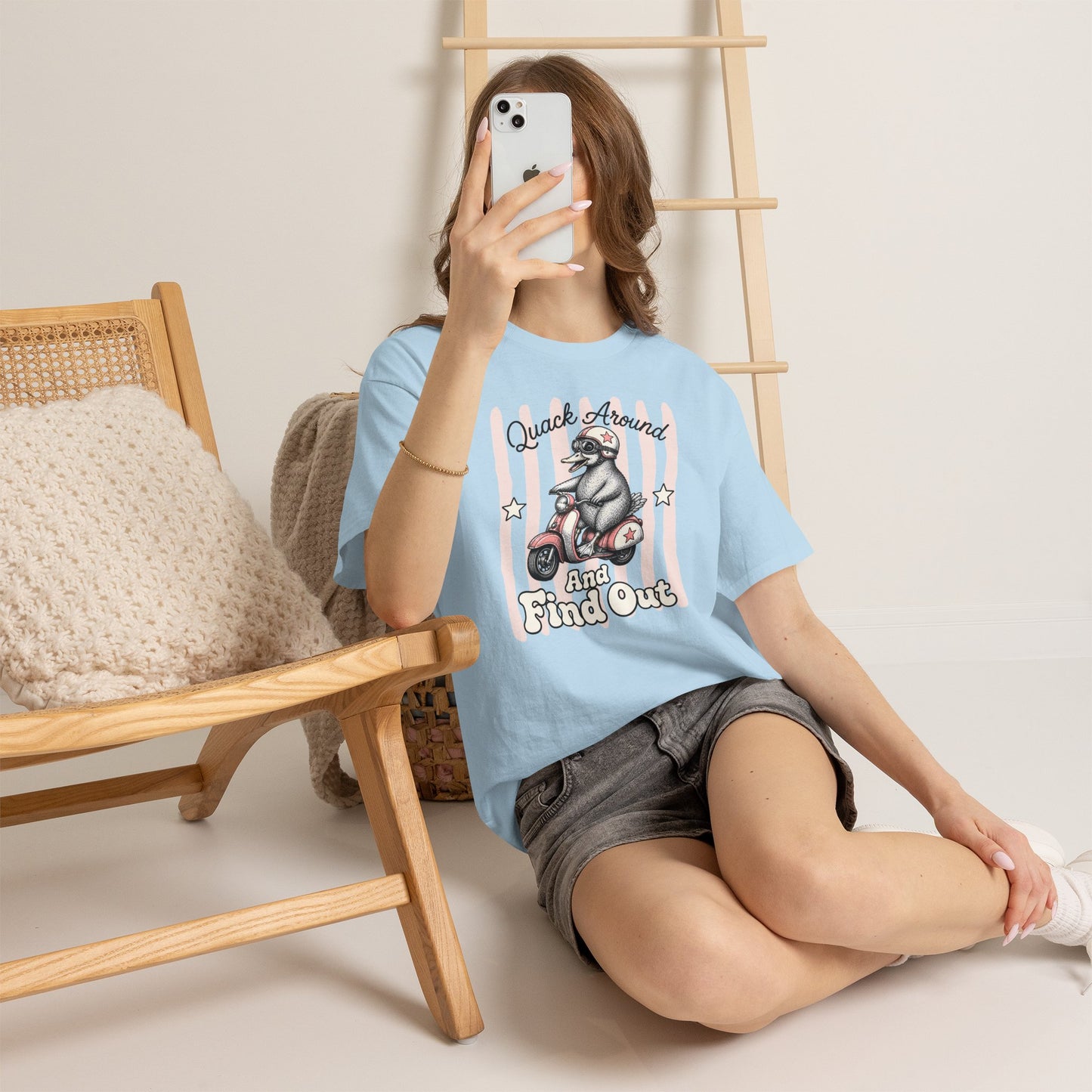 Quack Around and Find Out Retro Duck Graphic Tee