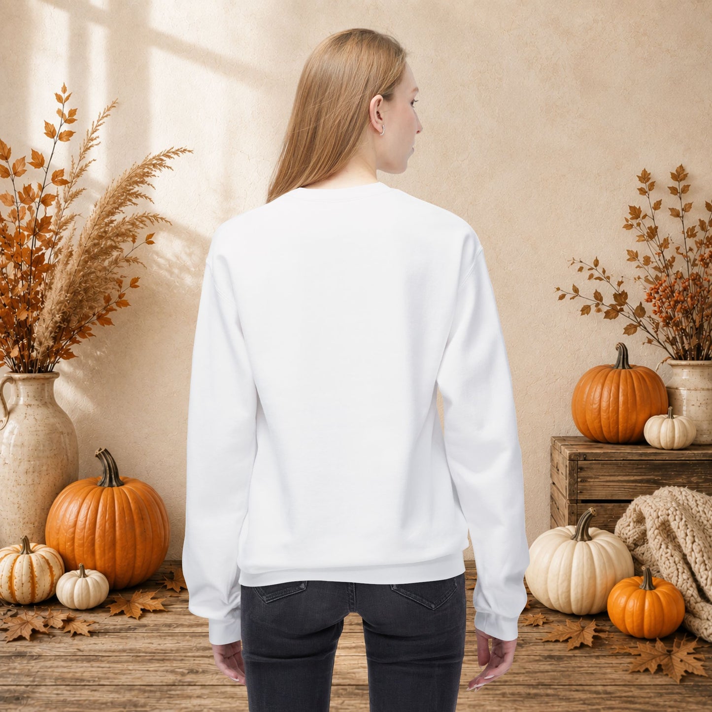 Doberman Halloween Sweatshirt — Spooky Dog Pumpkin Crewneck