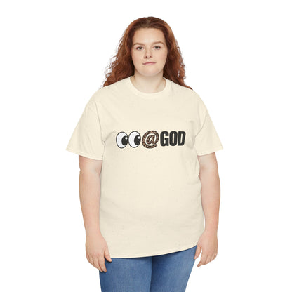 Look At God Leopard Print Graphic Tee