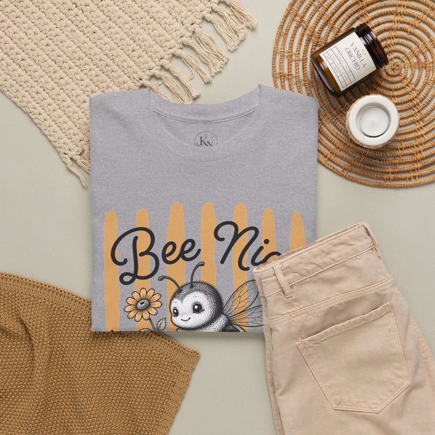 Bee Nice or Buzz Off Retro Bee Graphic Tee