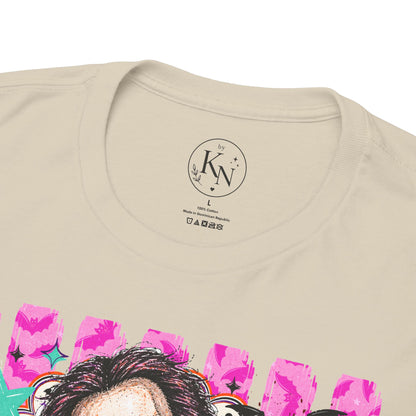Saw Portrait Tee — Colorful Spooky Horror Shirt