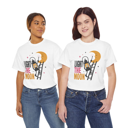 Light the Moon Pop Art Tee — Lantern Lighting the Moon Graphic Tee