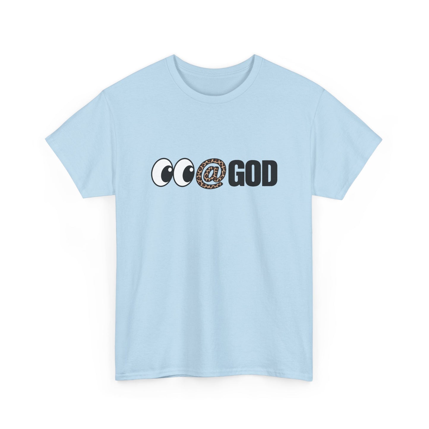 Look At God Leopard Print Graphic Tee