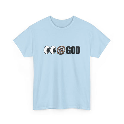 Look At God Leopard Print Graphic Tee