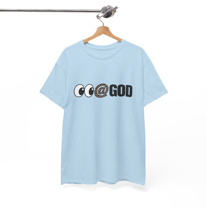 Look At God Leopard Print Graphic Tee