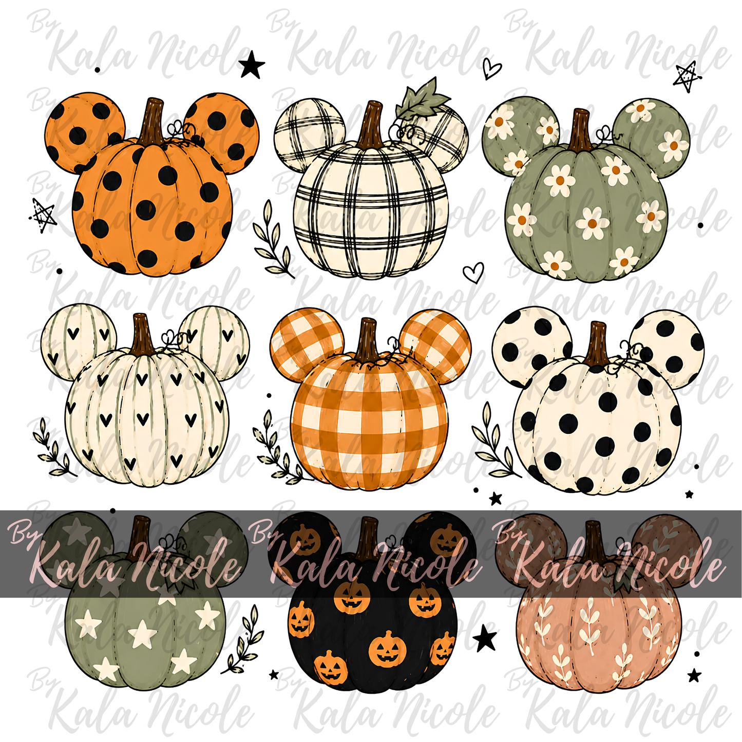 Mickey Pumpkin Patch PNG | Design 9