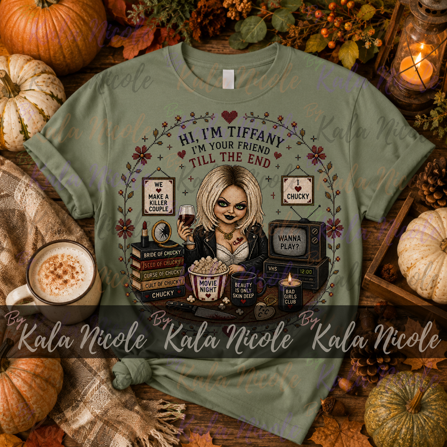 Horror Movie Cross-Stitch PNG | Bride of Chucky