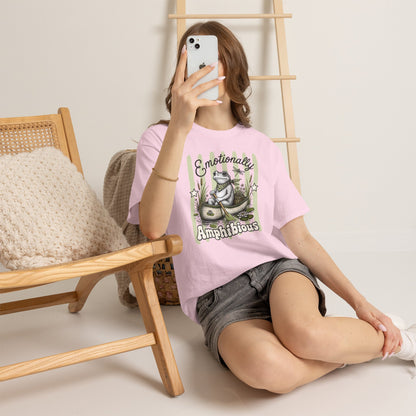 Emotionally Amphibious Retro Frog Graphic Tee