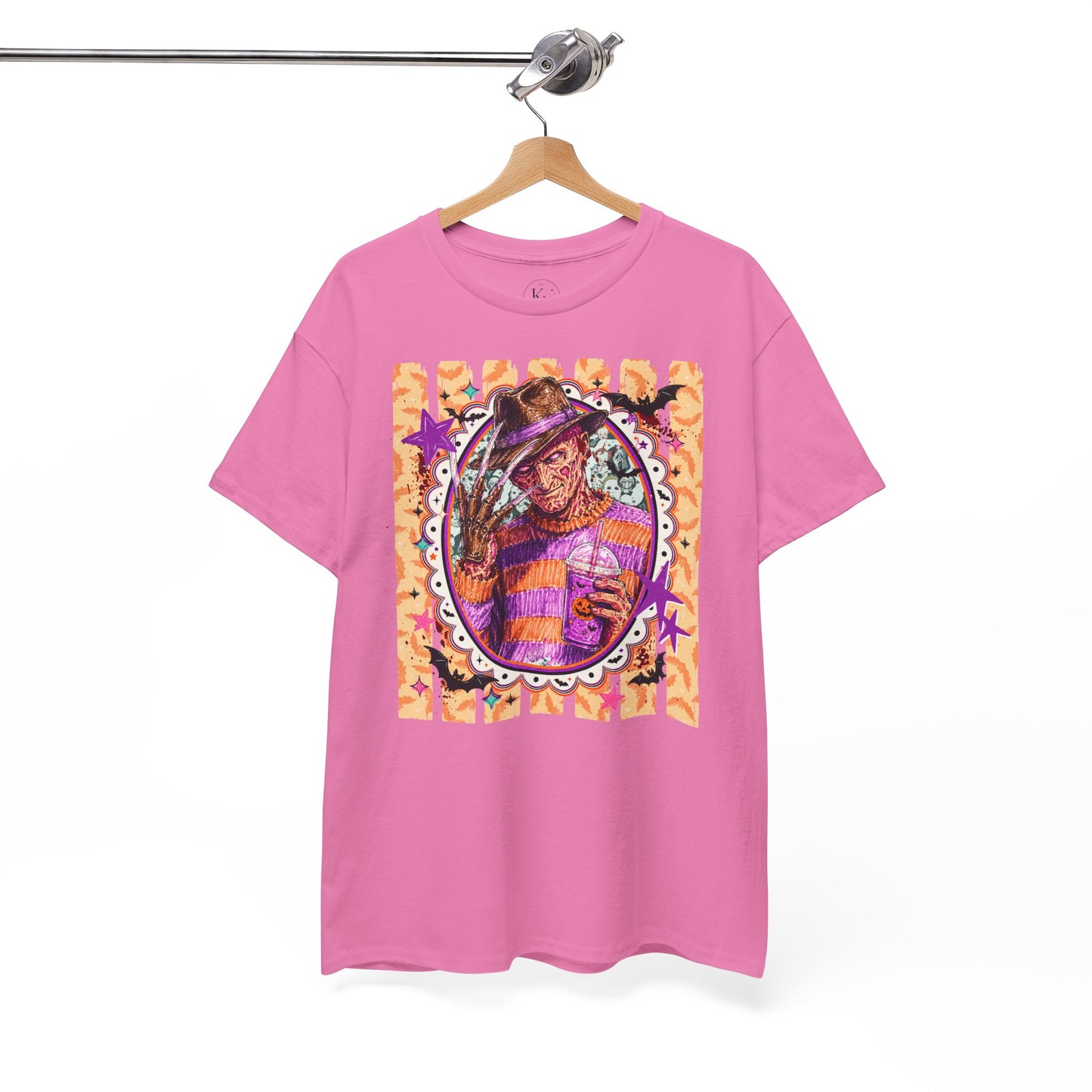 Freddy Krueger Portrait Tee — Colorful Spooky Horror Shirt