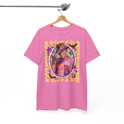 Freddy Krueger Portrait Tee — Colorful Spooky Horror Shirt