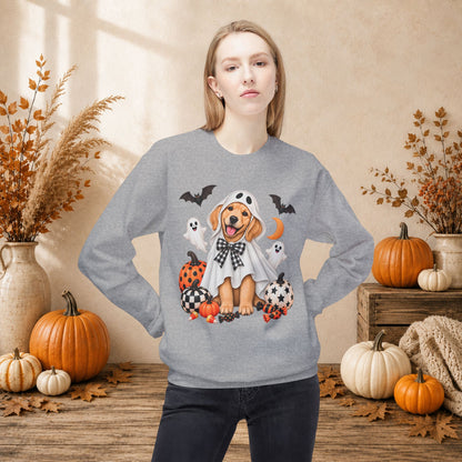 Golden Retriever Ghost Costume Sweatshirt