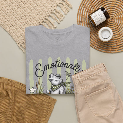 Emotionally Amphibious Retro Frog Graphic Tee