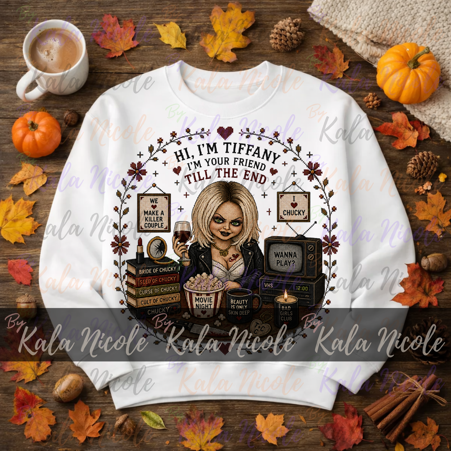 Horror Movie Cross-Stitch PNG | Bride of Chucky