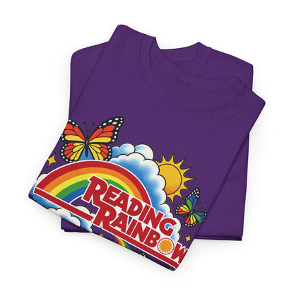 Rainbow & Butterflies Retro Book Graphic Tee