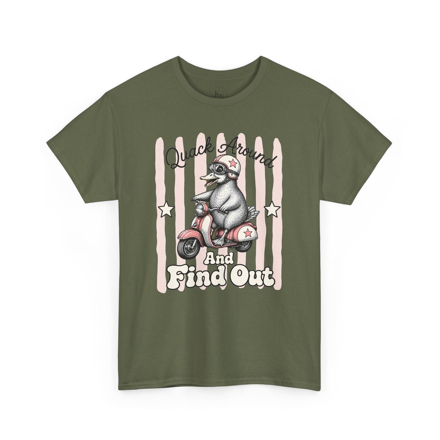 Quack Around and Find Out Retro Duck Graphic Tee