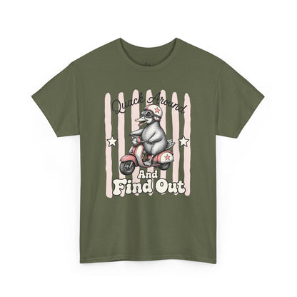 Quack Around and Find Out Retro Duck Graphic Tee
