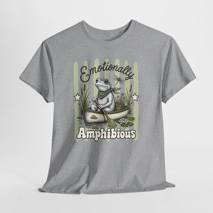 Emotionally Amphibious Retro Frog Graphic Tee