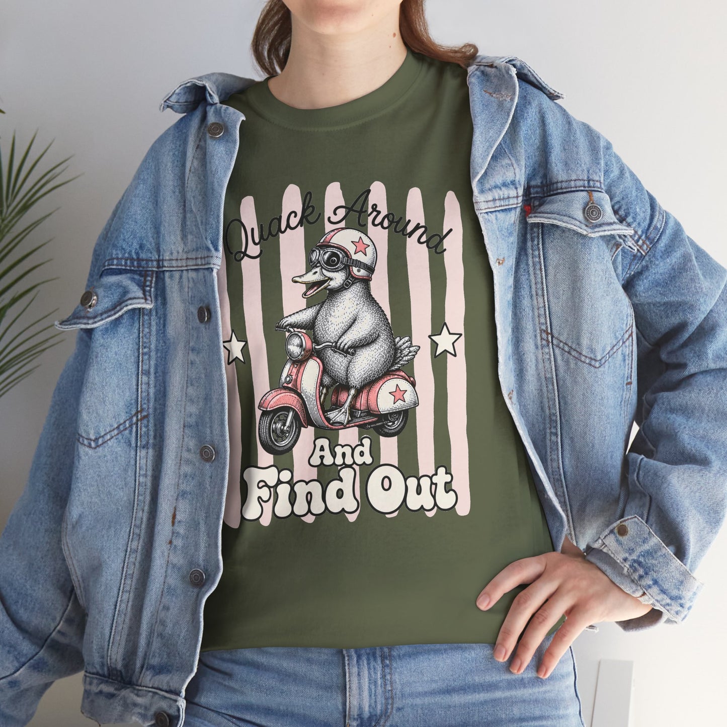 Quack Around and Find Out Retro Duck Graphic Tee
