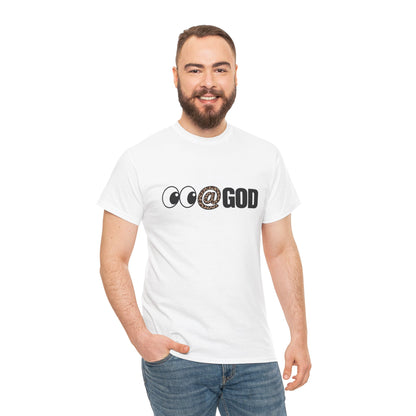Look At God Leopard Print Graphic Tee
