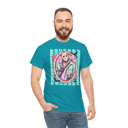 Jason Portrait Tee — Colorful Spooky Horror Shirt