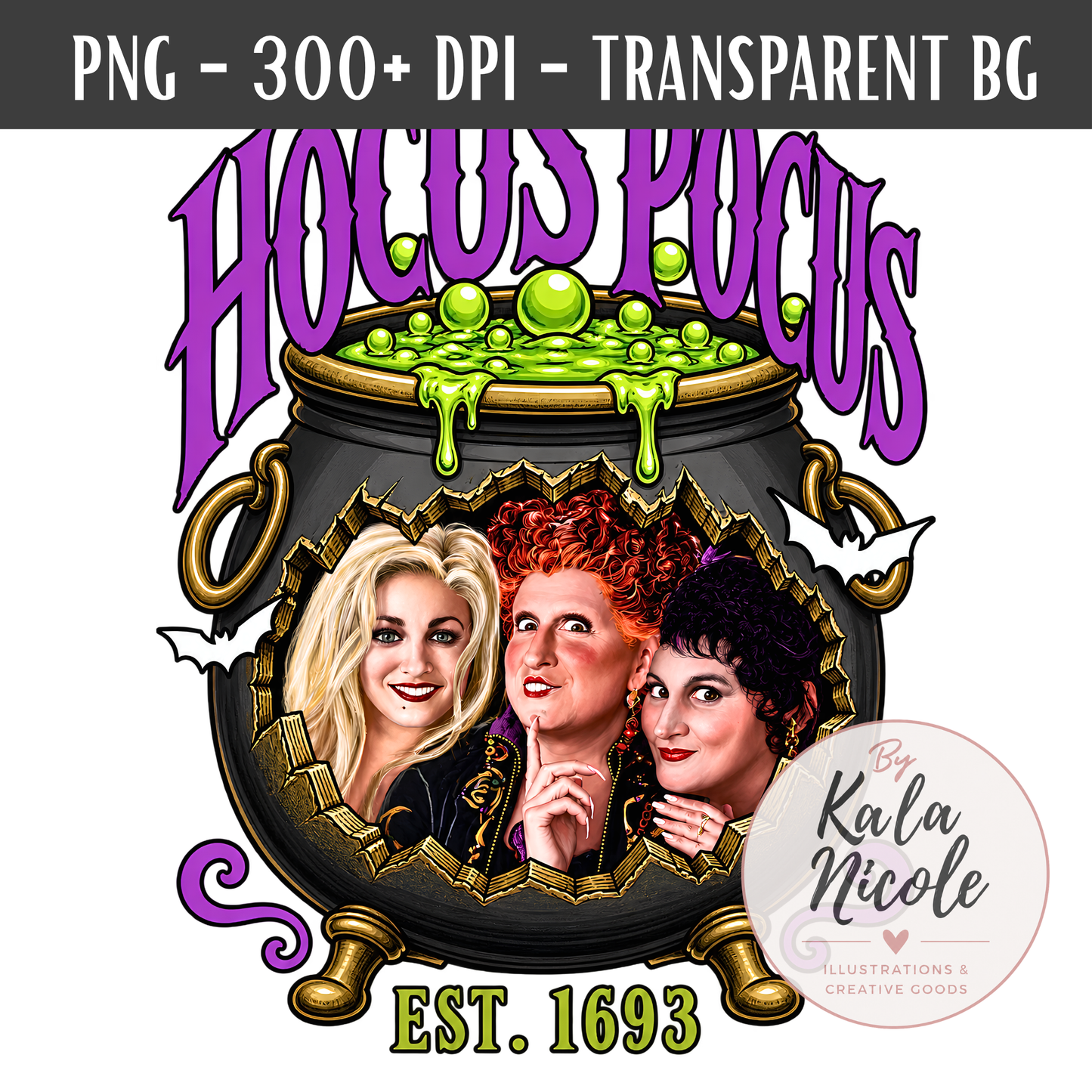 90s Movie Nostalgia PNG | Three Witch Sisters