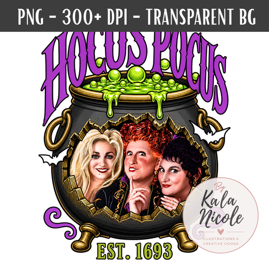 90s Movie Nostalgia PNG | Three Witch Sisters