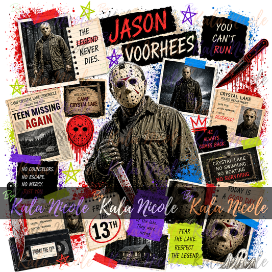 Horror Collage PNG | Jason Vorhees Friday the 13th