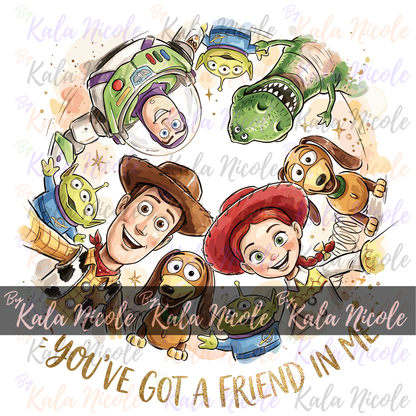 You've Got A Friend In Me PNG | Toy Story