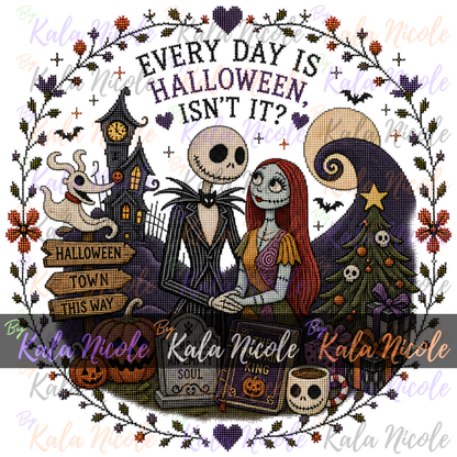 Nightmare Before Christmas Cross-Stitch PNG | Everyday is Halloween