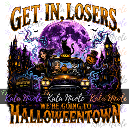 Get In Losers Going To Halloweentown PNG Bundle | Trendy Halloween PNG | 90s Halloween (Digital Download)