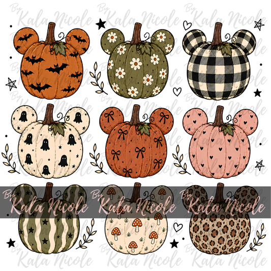 Mouse Pumpkin Patch PNG | Design 1