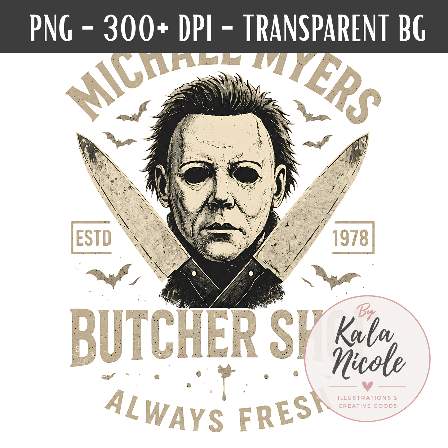 The Butcher Shop PNG | White Mask Slasher