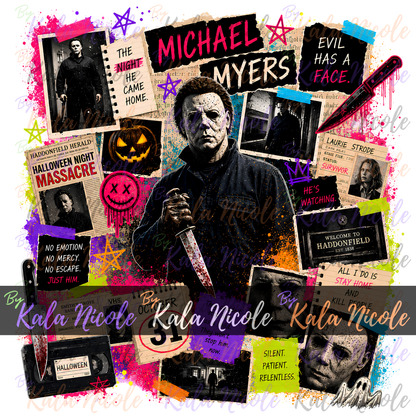 Horror Collage PNG | Michael Myers