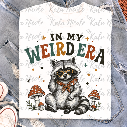 'In My Weird Era' PNG | Funny Racoon PNG