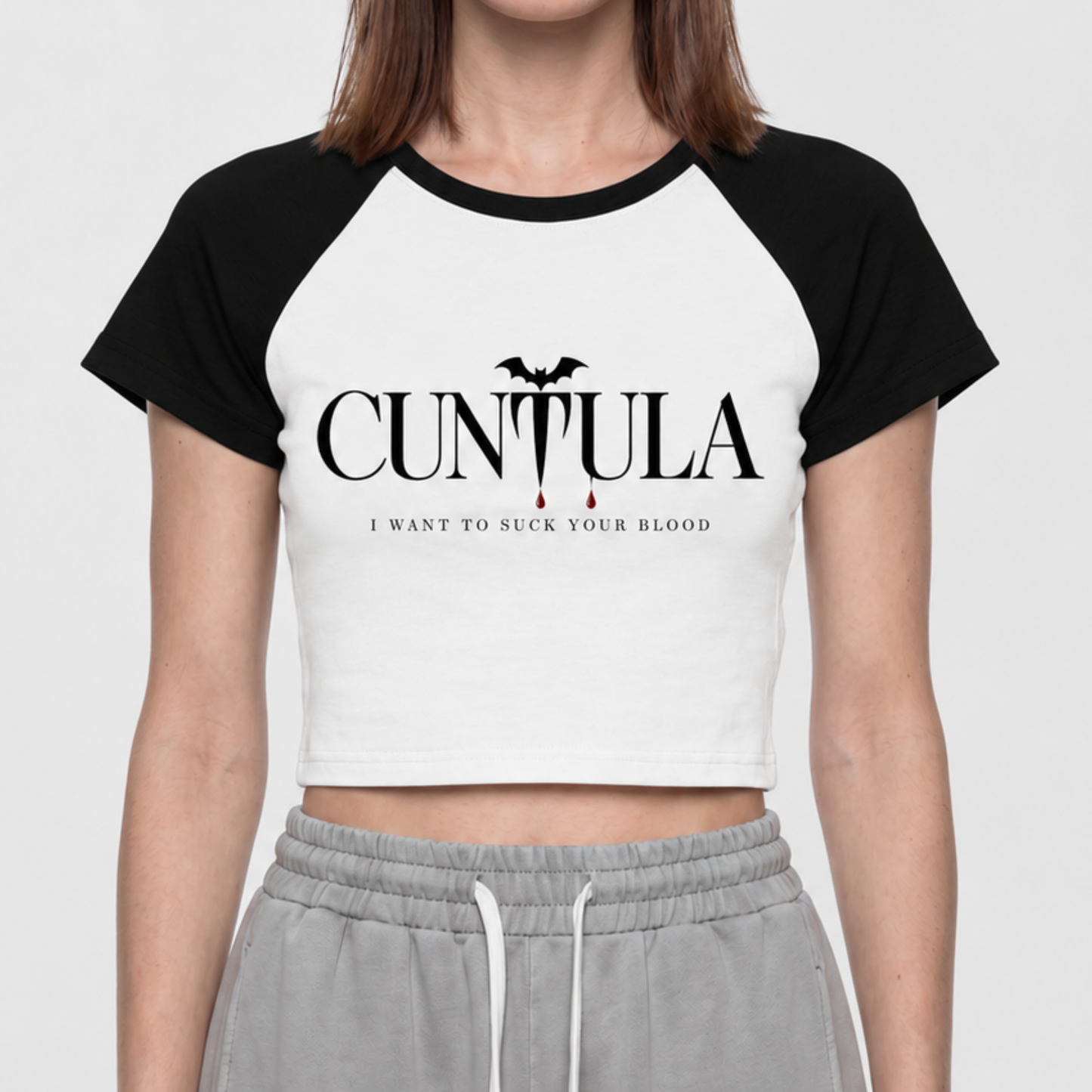 Cuntula Color Block Gothic Baby Tee
