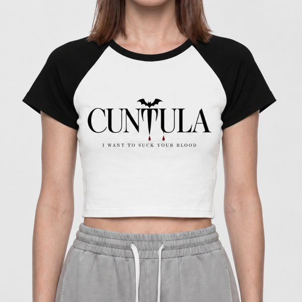 Cuntula Color Block Gothic Baby Tee