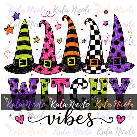 Witchy Vibes PNG Bundle | Trendy Halloween PNG | Fall PNG | Cute Witch Clipart (Digital Download)