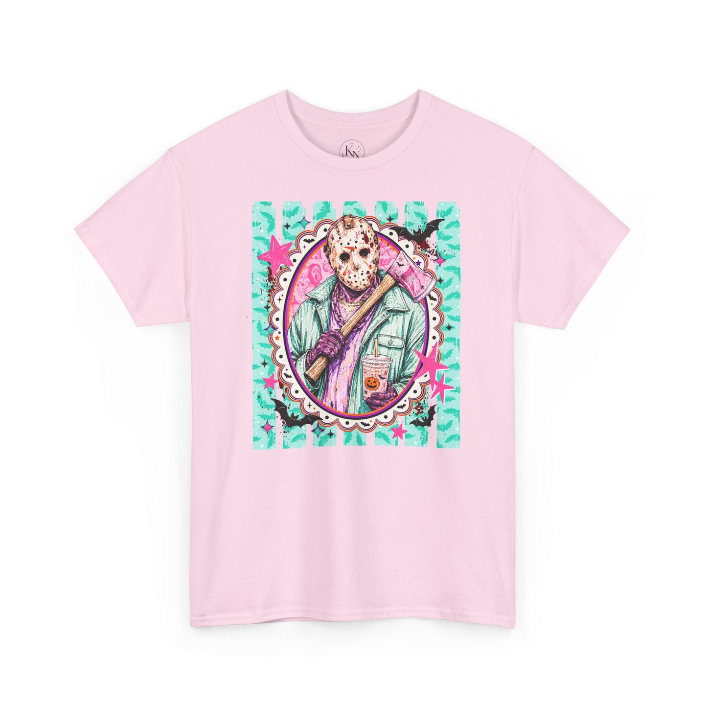 Jason Portrait Tee — Colorful Spooky Horror Shirt