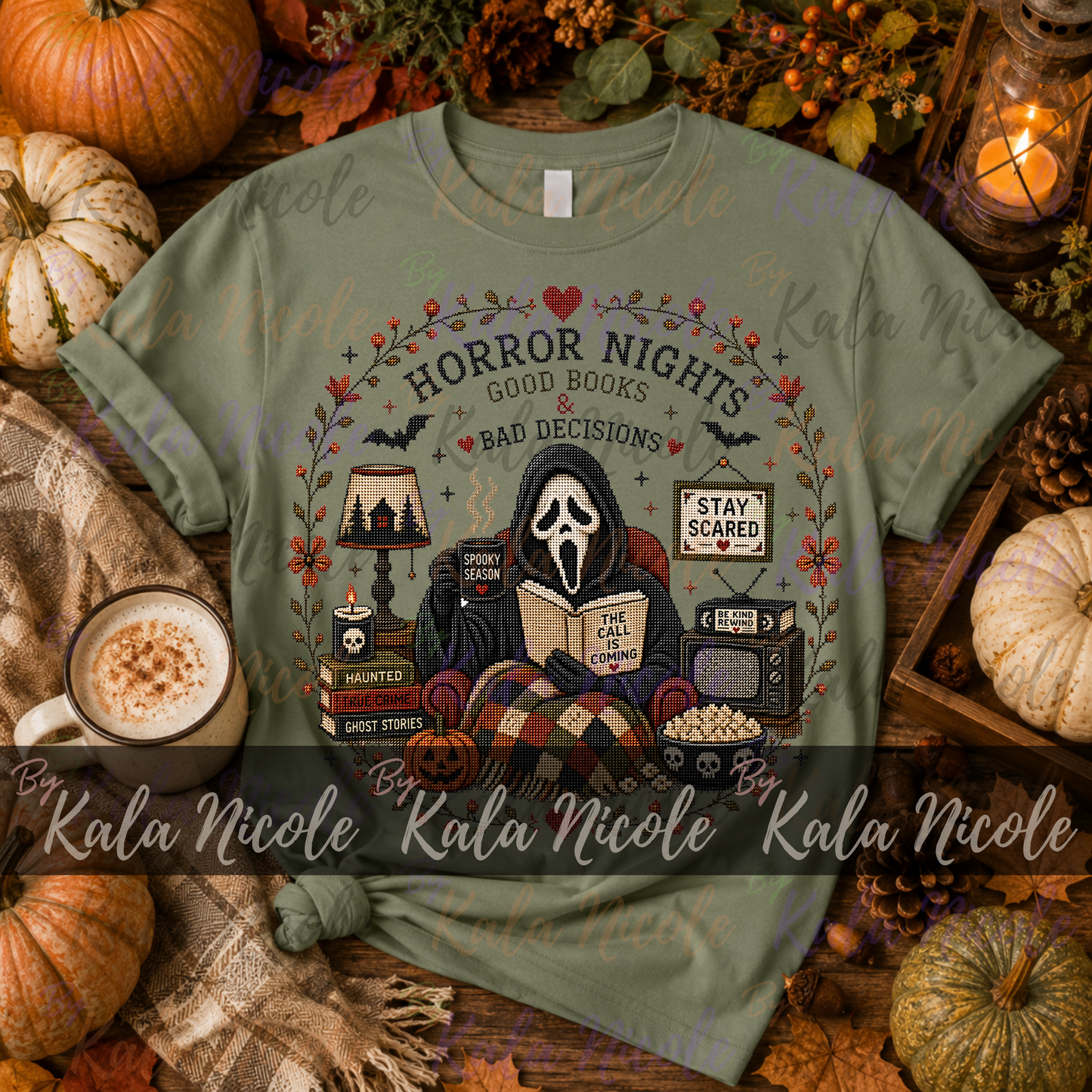Horror Movie Cross-Stitch PNG | Ghostface
