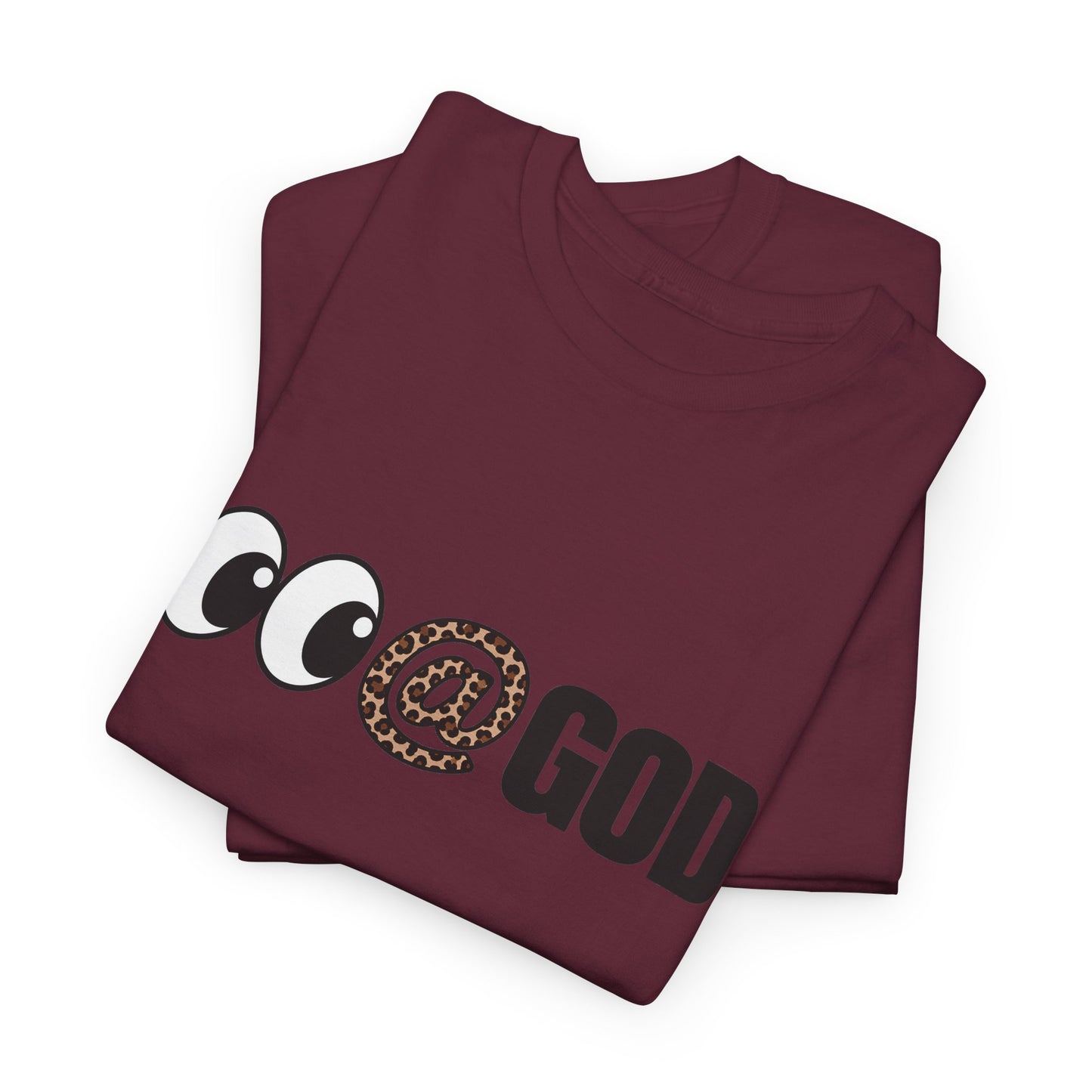 Look At God Leopard Print Graphic Tee