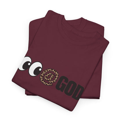 Look At God Leopard Print Graphic Tee