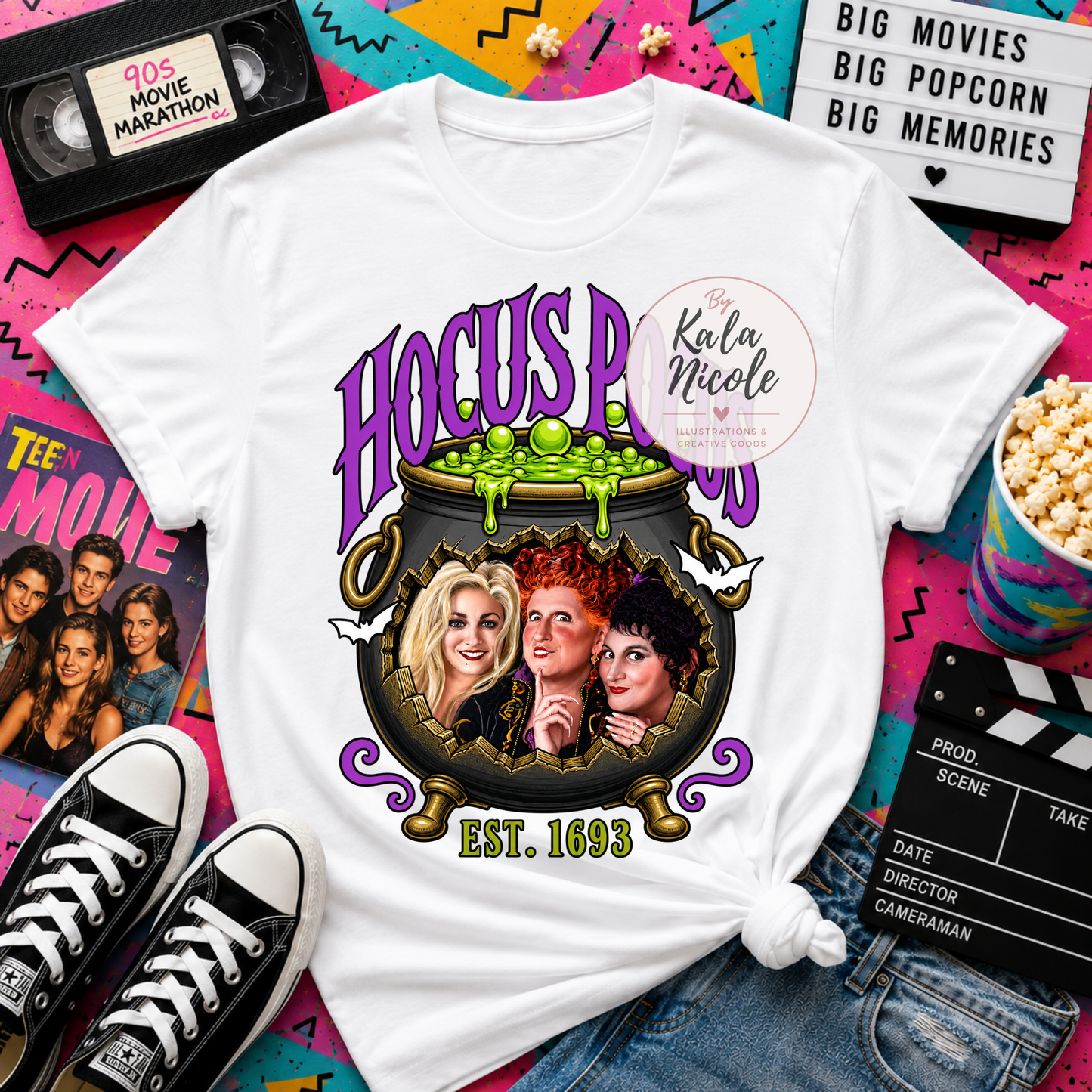 90s Movie Nostalgia PNG | Three Witch Sisters