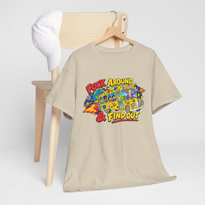 Fuck Around & Find Out Retro Comic Graphic Tee