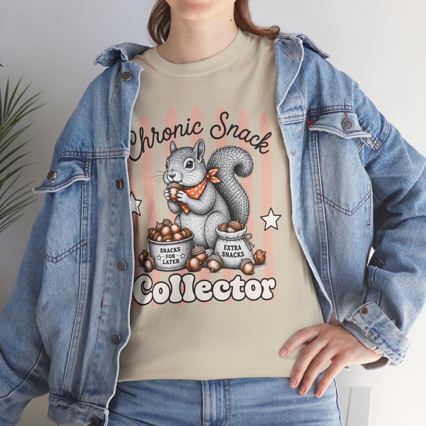 Chronic Snack Collector Retro Squirrel Graphic Tee