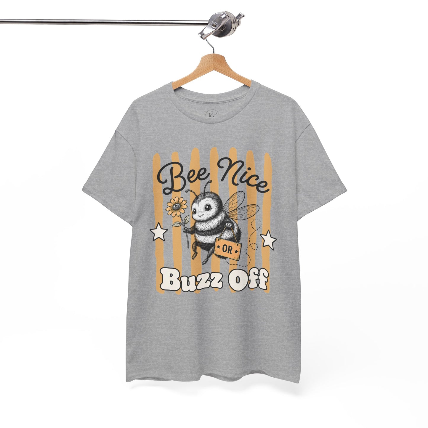 Bee Nice or Buzz Off Retro Bee Graphic Tee