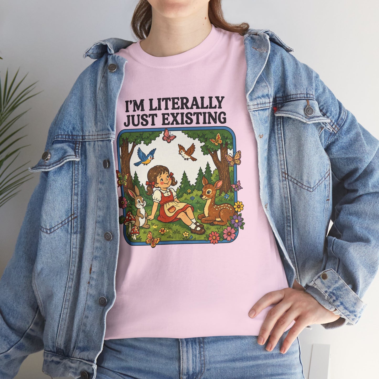 I'm Literally Just Existing Tee — Vintage Nature Graphic T-Shirt