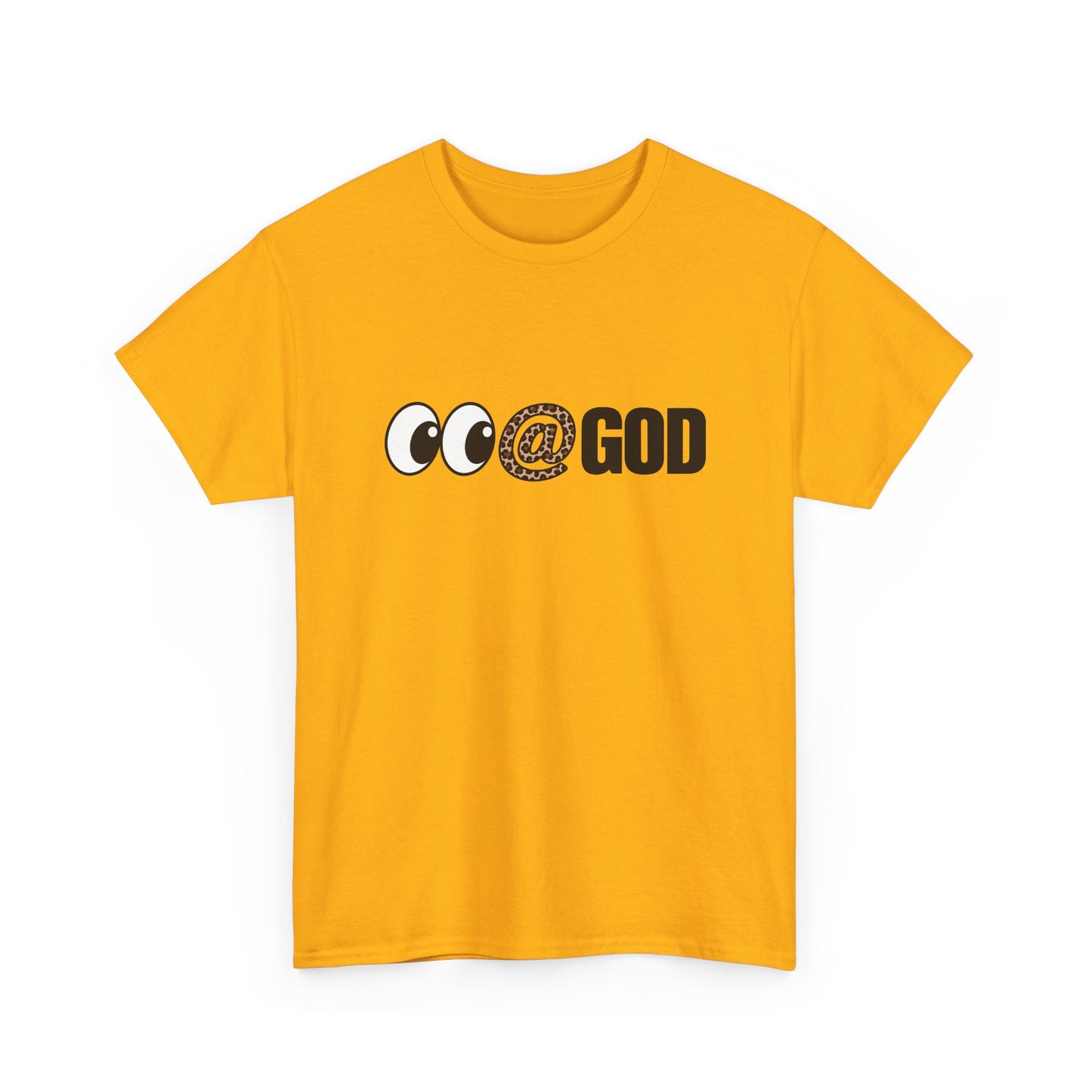Look At God Leopard Print Graphic Tee