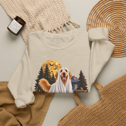 Golden Retriever Ghost Halloween Sweatshirt
