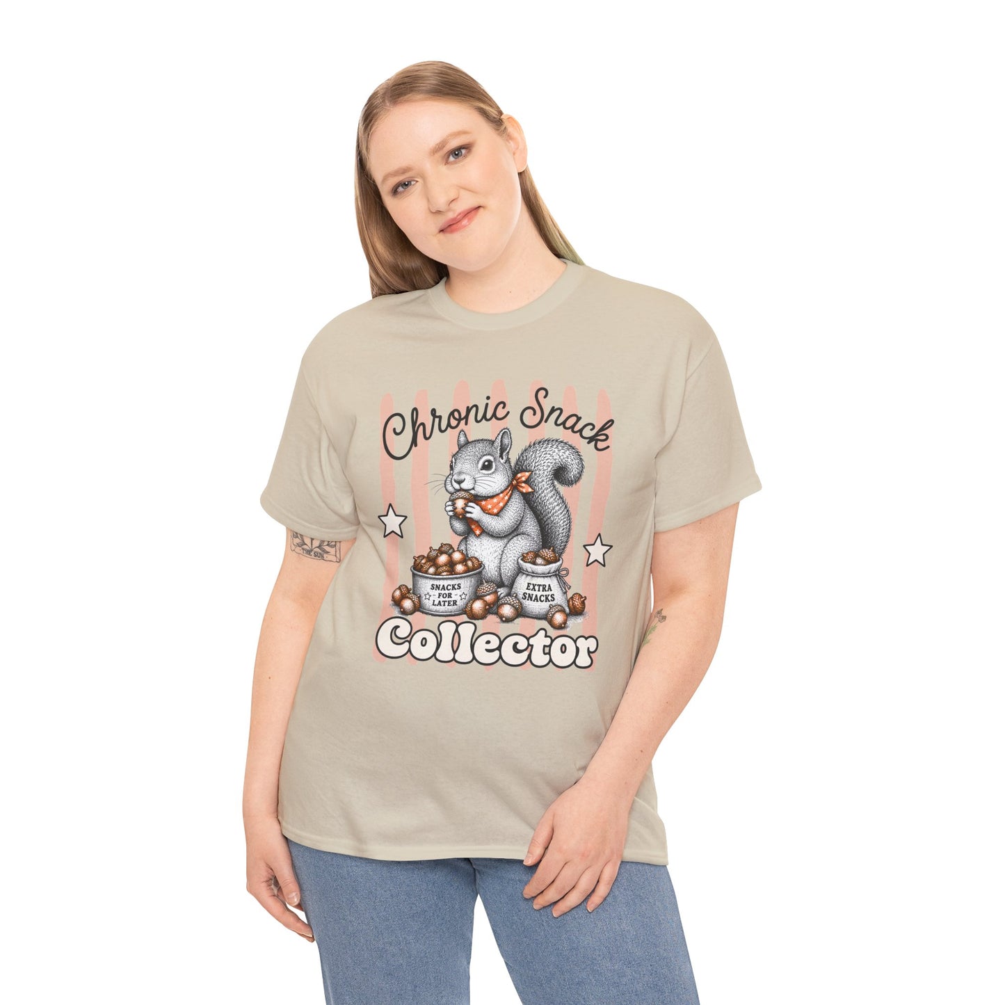 Chronic Snack Collector Retro Squirrel Graphic Tee